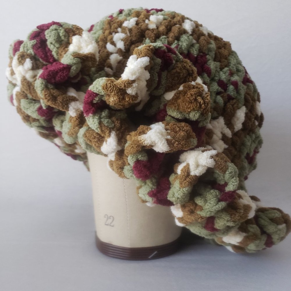 Fall Multicolor Ruffle Hat - Picture 5 of 5